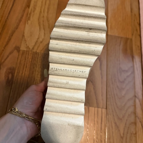 Stella McCartney Women's Cream Wedge Sandals - Picture 2 of 5
